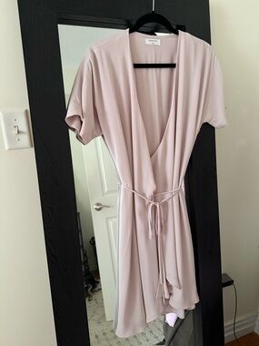 Babaton Wrap Dress LIGHT PINK